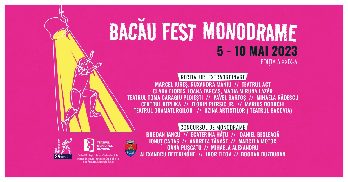 Bacău Fest Monodrame la Teatrul ‘Bacovia’