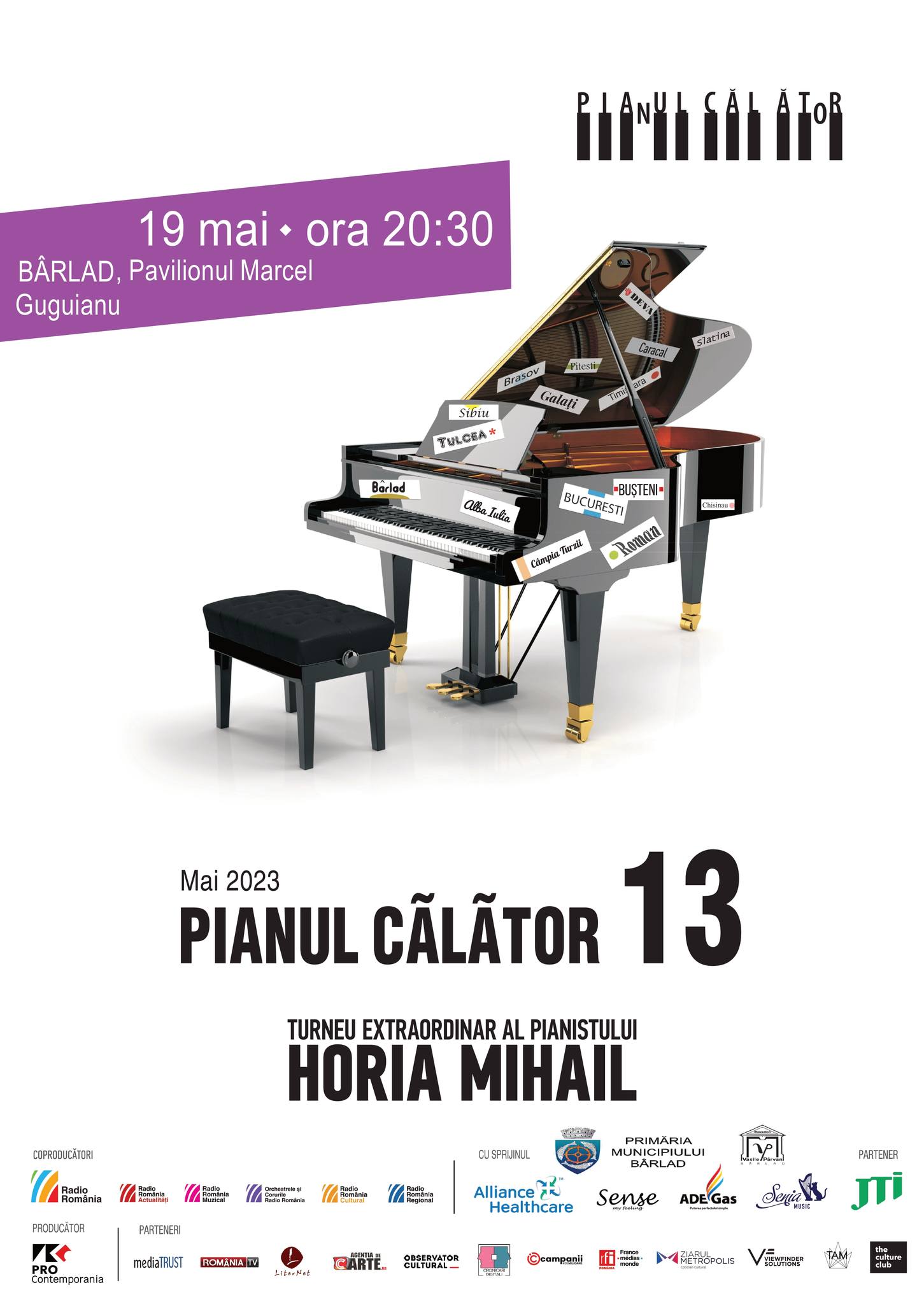 Turneul Național „Pianul Călător 13”, al pianistului Horia Mihail