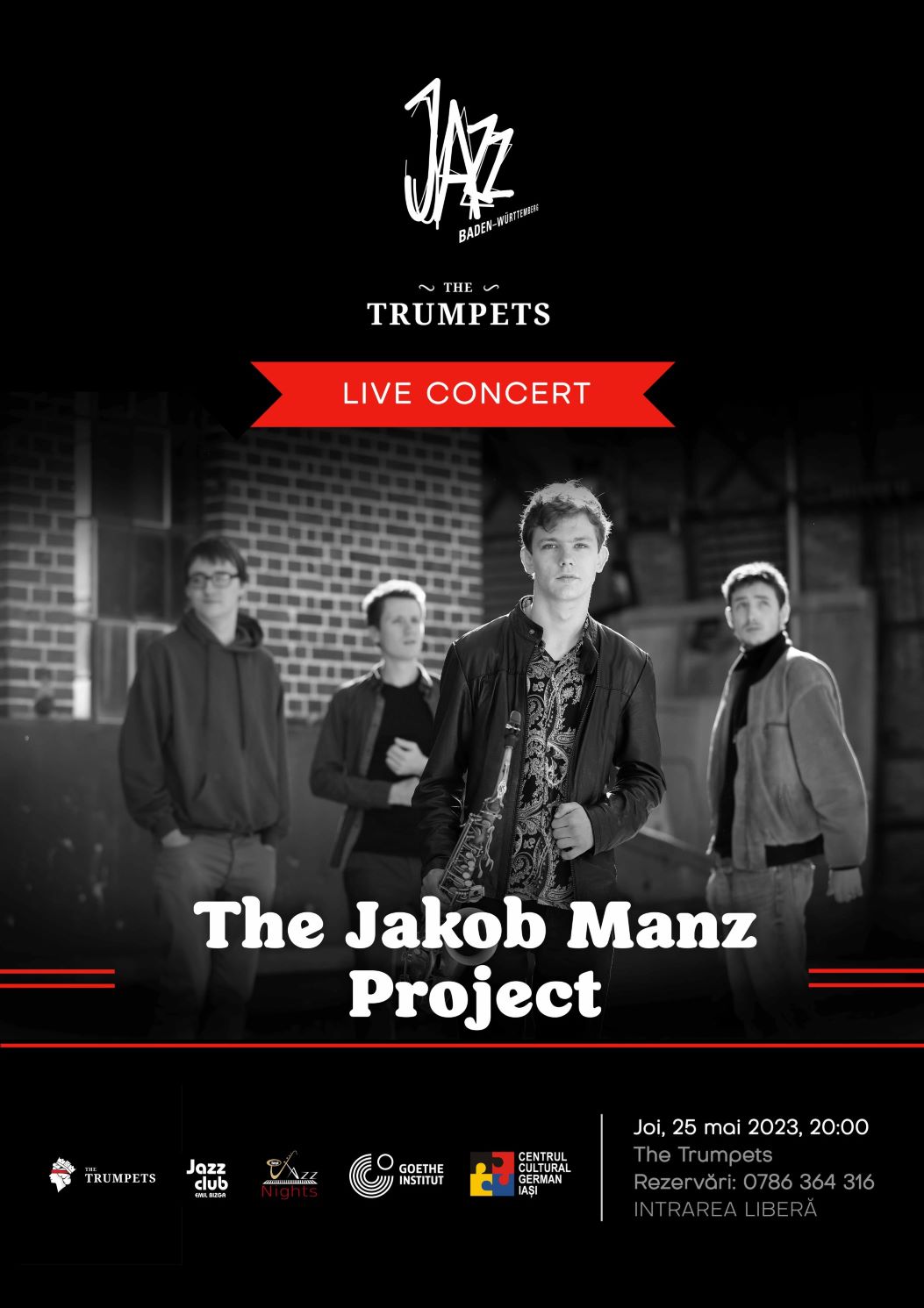 Iași: Concert de jazz – The Jakob Manz Project