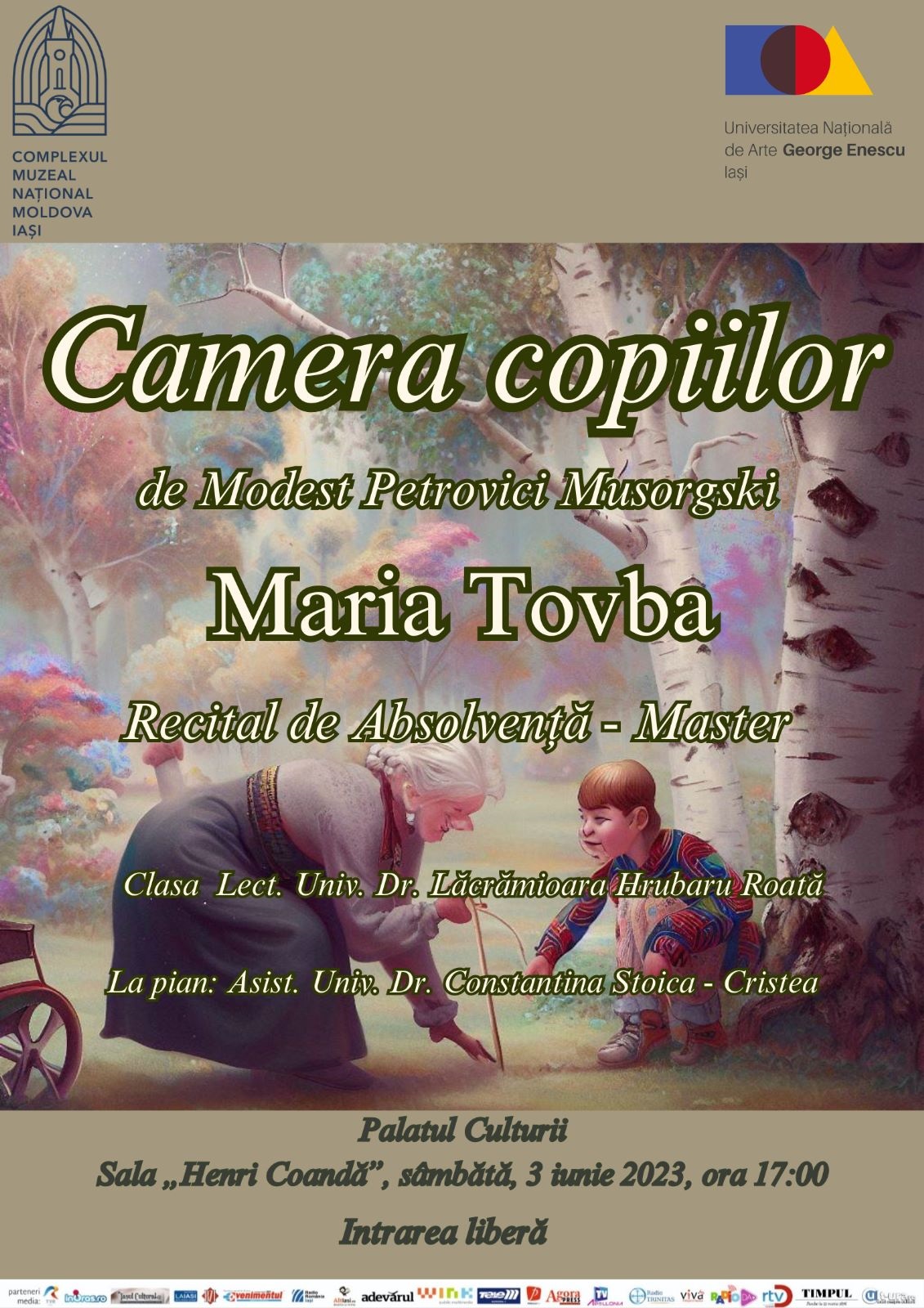 Recital „Camera Copiilor”, susținut de Maria Tovba