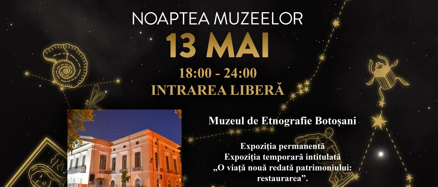 Botoșani: „Noaptea muzeelor” – 13 mai 2023 (program)