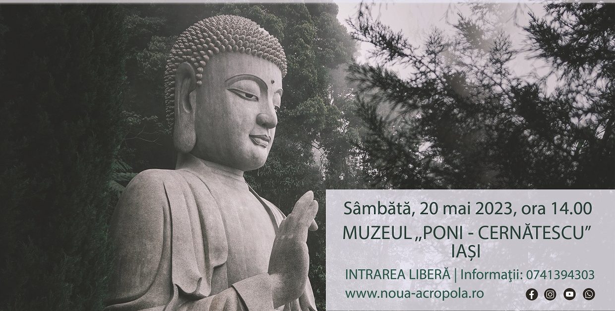 Prezentare și discuție filosofică: „Siddharta Gautama Buddha. Cauzele durerii și cum o putem învinge”