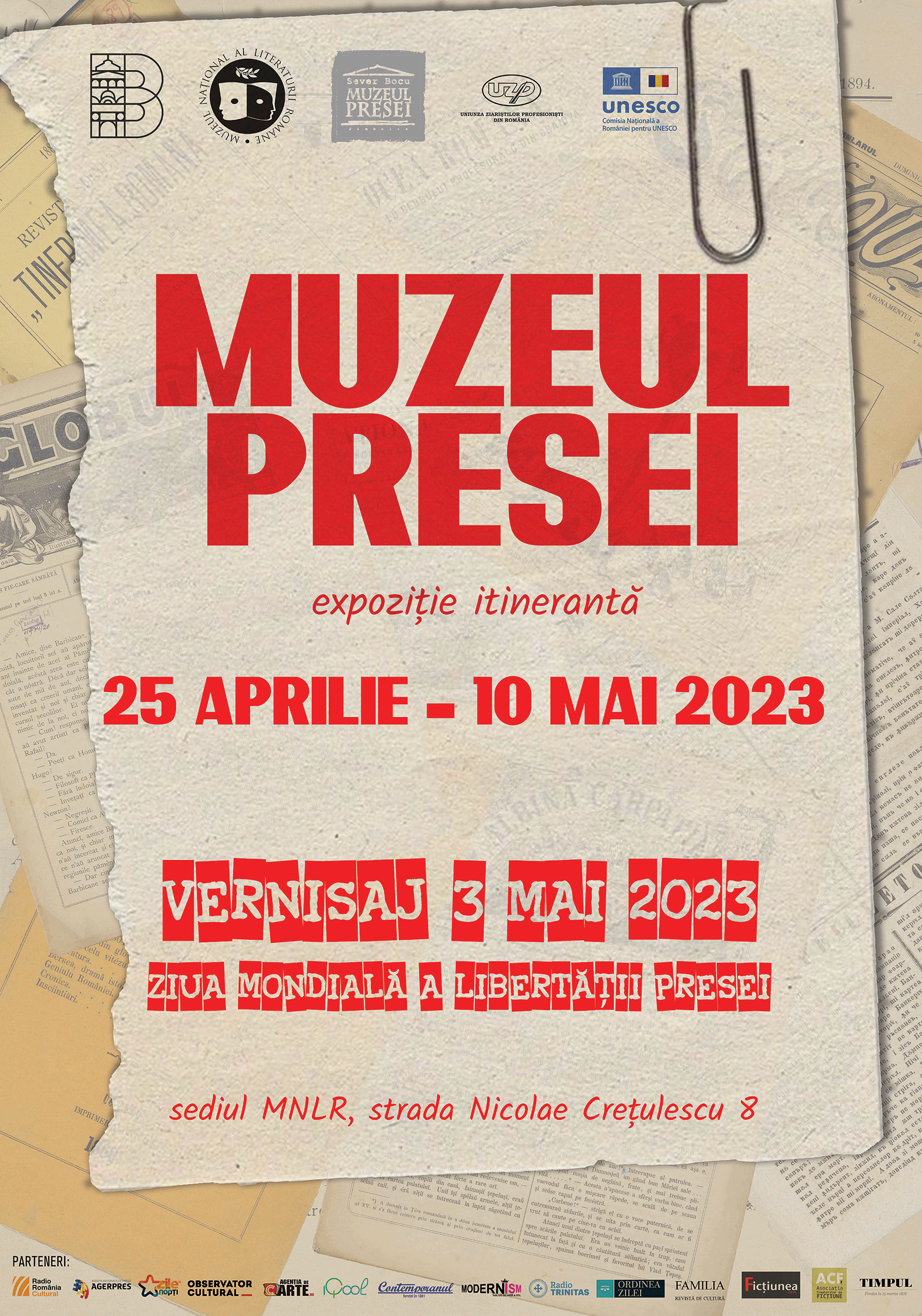 „Muzeul presei” proiect UZPR. „Pulsul Zilei”, cu Mihai Florin Pohoaţă – 4.05. 2023.