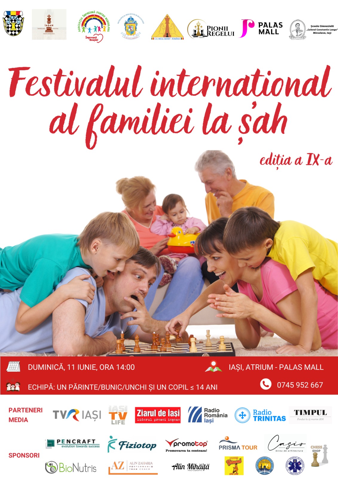 Iași: Festivalul Internațional al Familiei la Șah