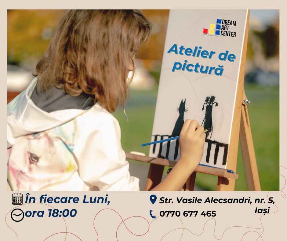 “Dream Art Center” organizează un atelier de pictură. Bună Dimineața la Radio Iași