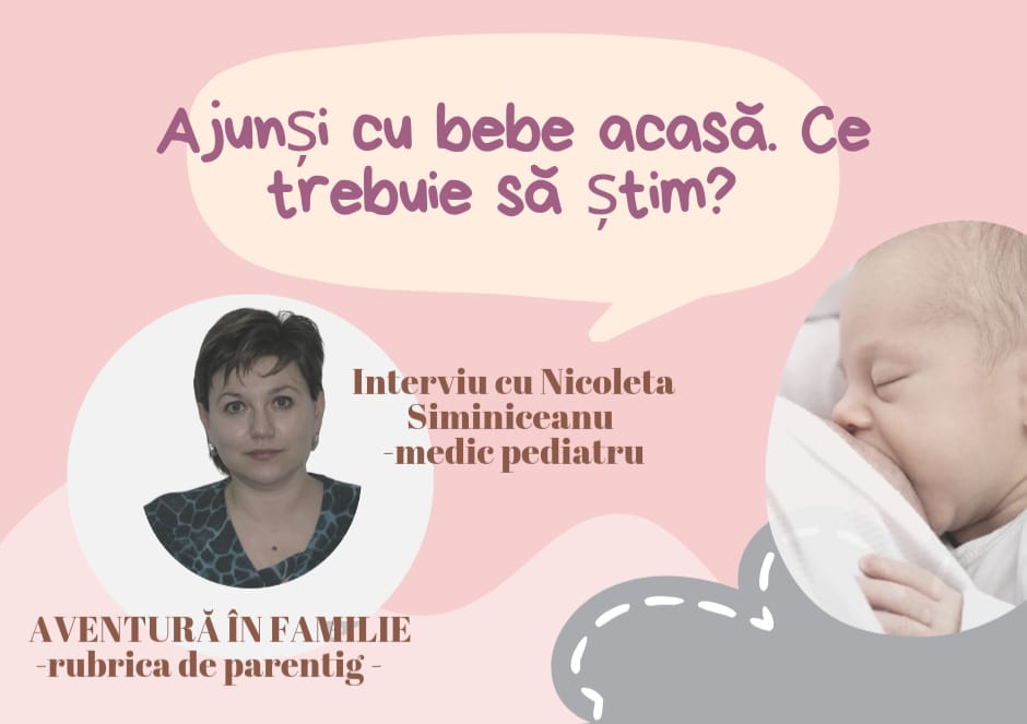 Am ajuns cu bebelușul acasă, ce trebuie să știm? – AVENTURĂ ÎN FAMILIE cu Alexandra-Anița Baciu