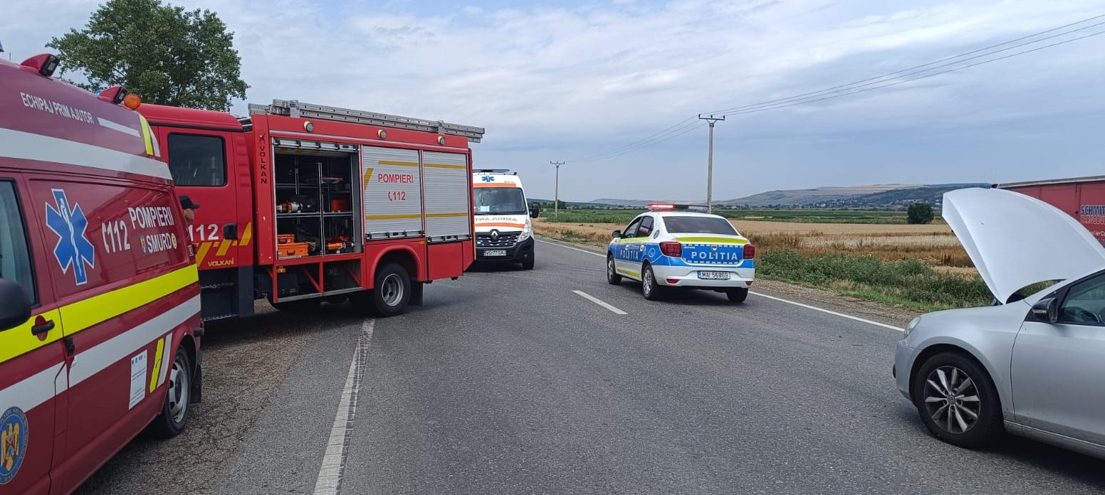 Vaslui: Accident rutier pe DN 24, la Costeşti. 5 persoane au fost rănite