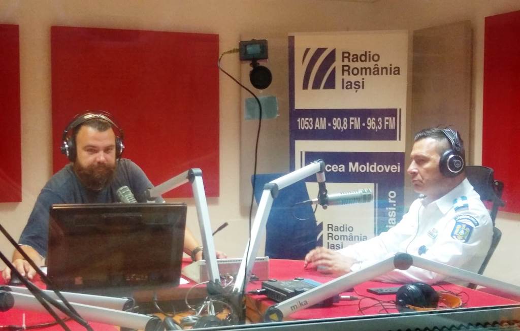 Noul Inspector Șef al Inspectoratului de Jandarmi Județean Iași, col. Cosmin Florin Chesaru în direct la Radio Iași