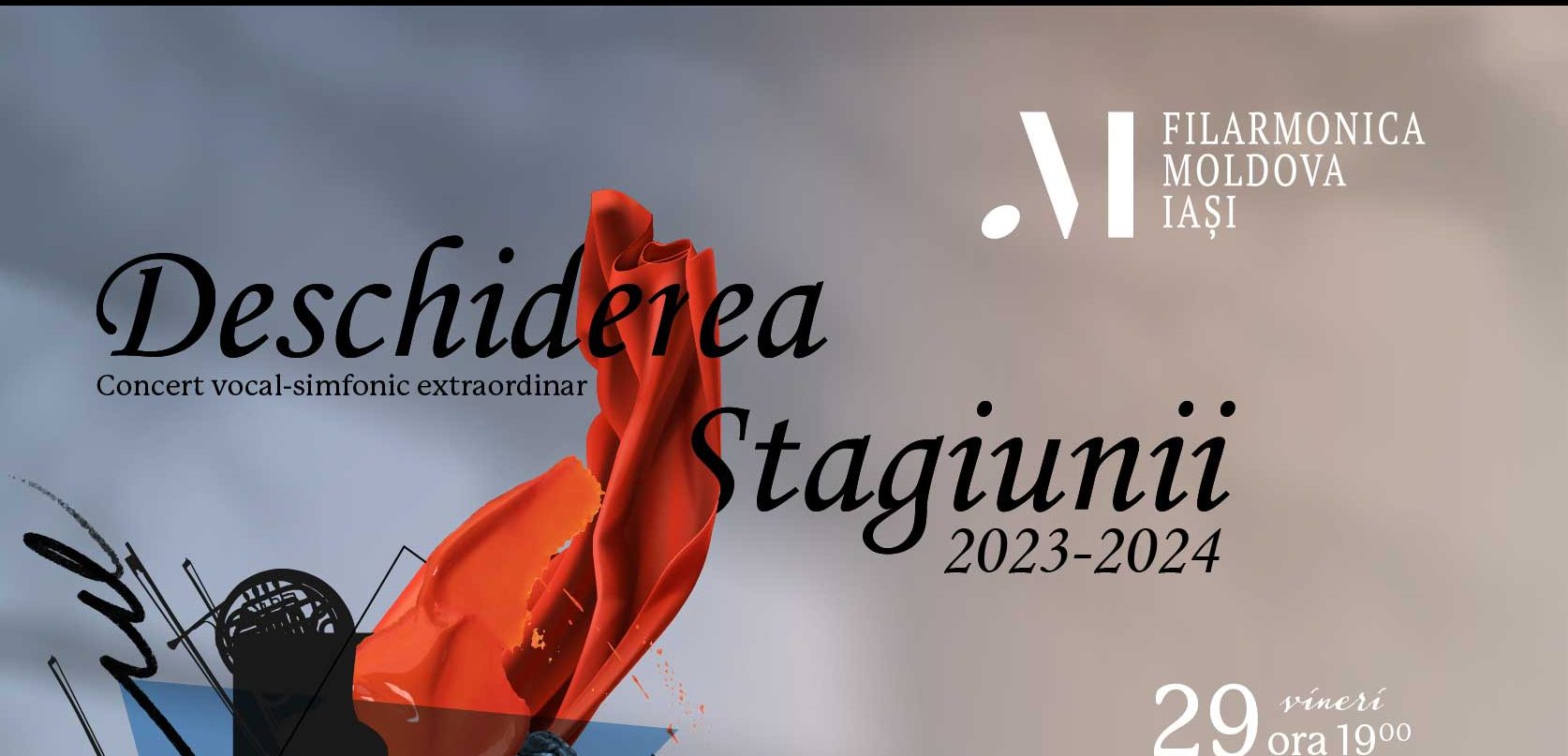 Iași: CONCERT VOCAL – SIMFONIC EXTRAORDINAR de deschidere a Stagiunii 2023-2024