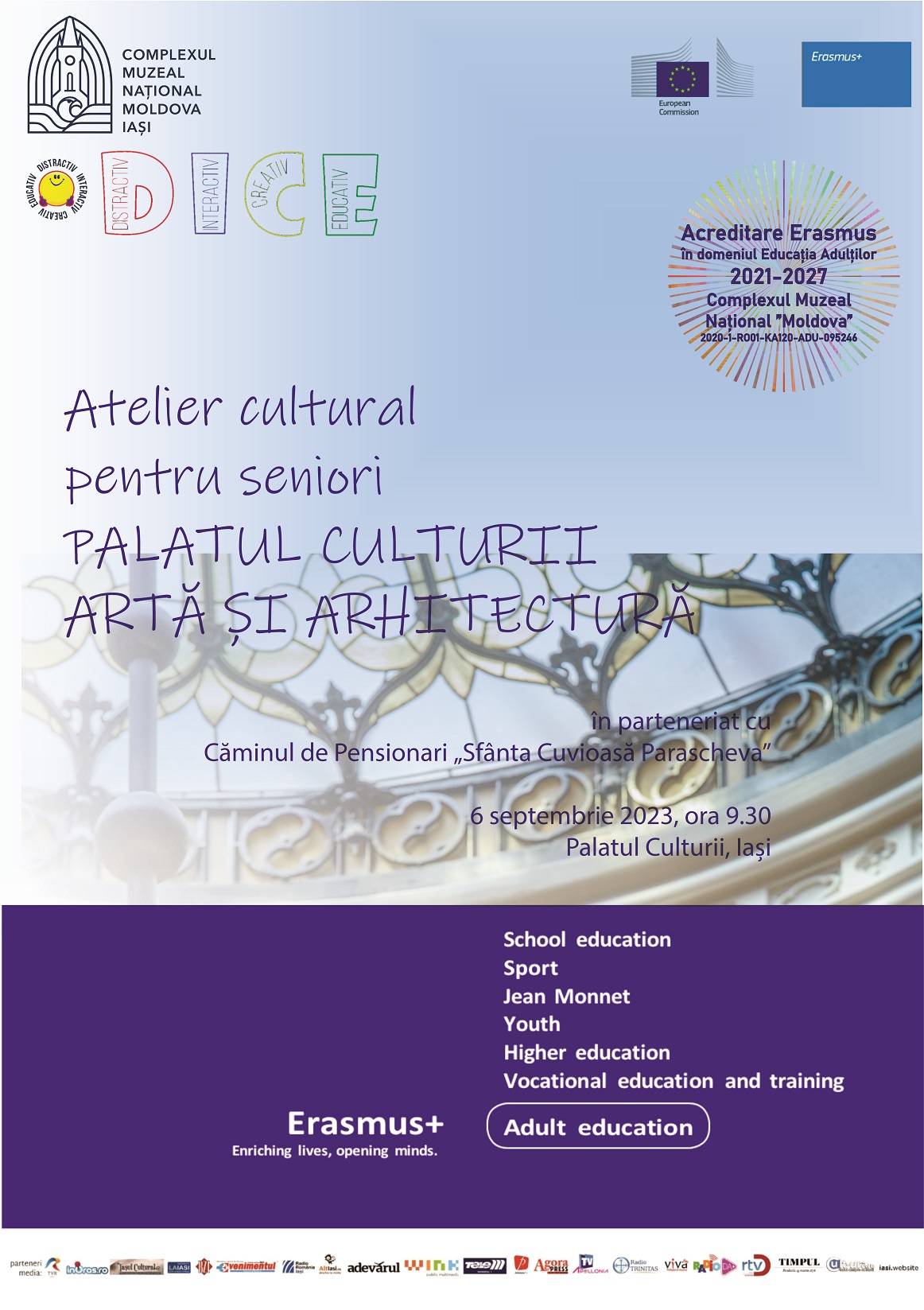 Iași: Atelier cultural pentru seniori, la Palatul Culturii