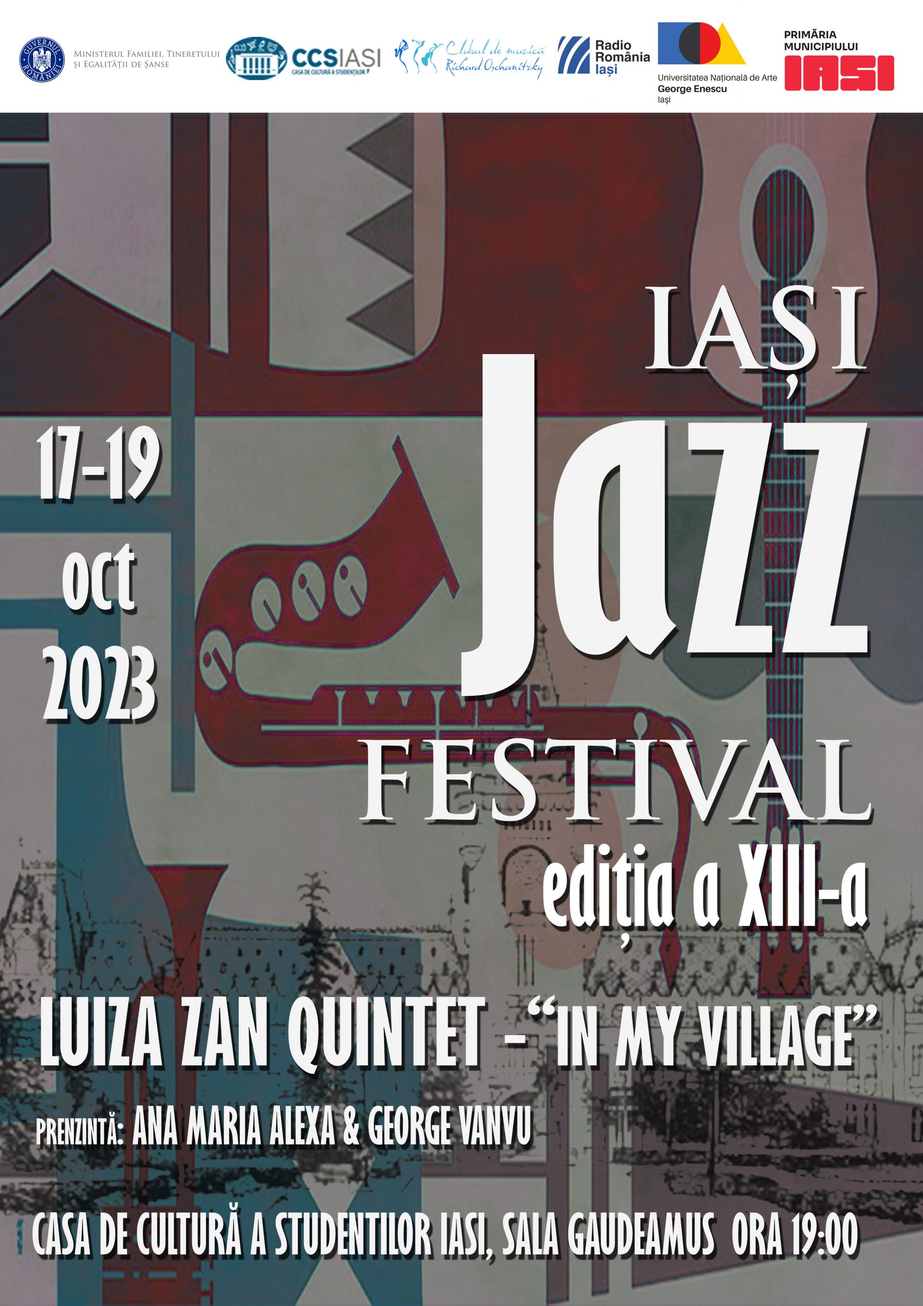 Gala Premiilor Iași Jazz Festival, ediția a XIII-a – 17, 18 și 19 octombrie 2023