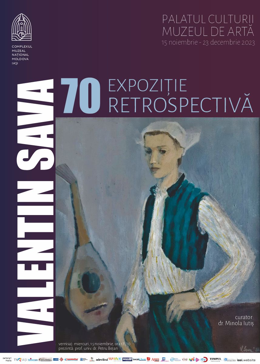 Iași: Expoziție retrospectivă de pictură „Valentin Sava 70”