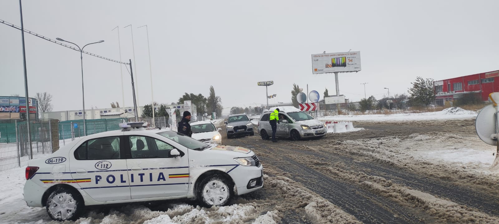 Galaţi: Circulaţia reluată pe DN26 începând cu ora 12,00; în câteva ore se redeschide şi DN24D