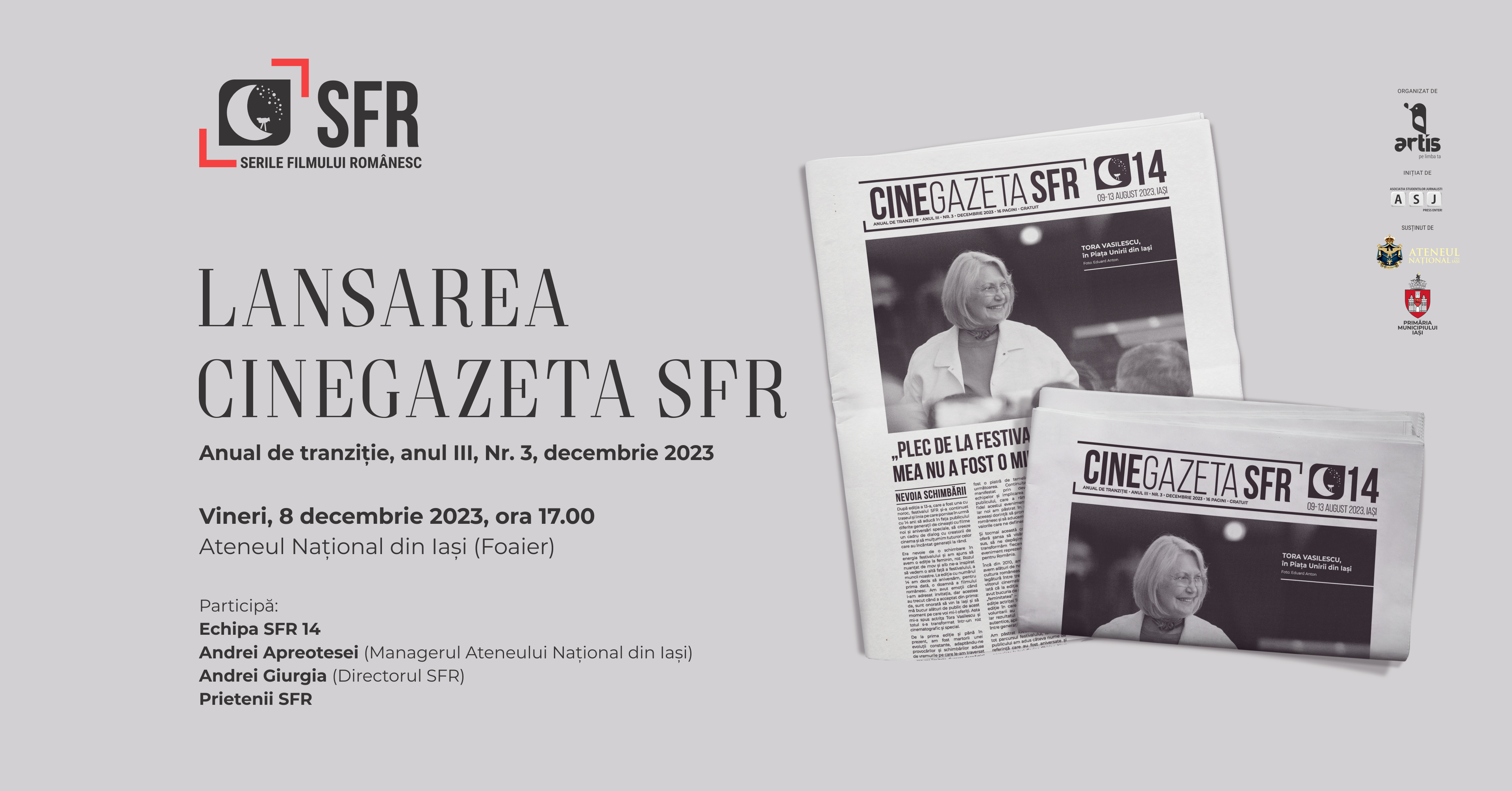 Festival SFR: Se lansează o nouă ediție a CineGazetei SFR. Organizatorii anunță și expoziția SFR 14 în imagini