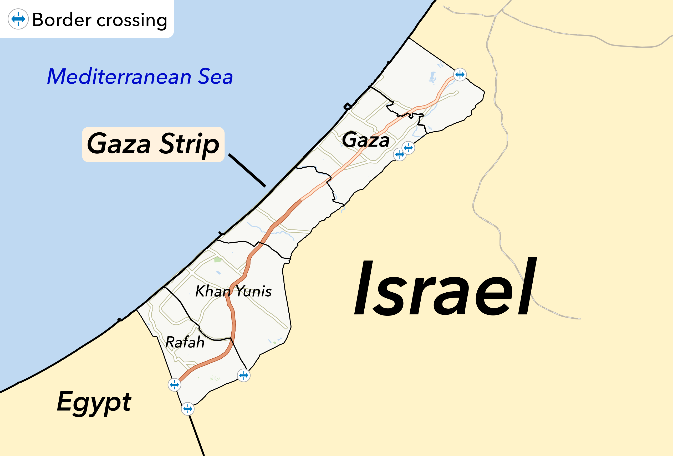 50 de camioane cu ajutoare umanitare au trecut prin punctul de frontieră Rafah