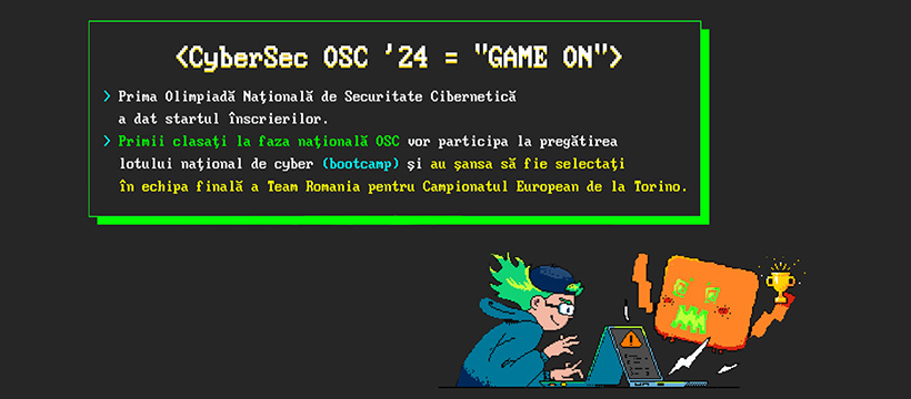 Astăzi, 27 februarie, data limită pentru înscrierile elevilor de liceu la etapa județeană a Olimpiadei de Securitate Cibernetică