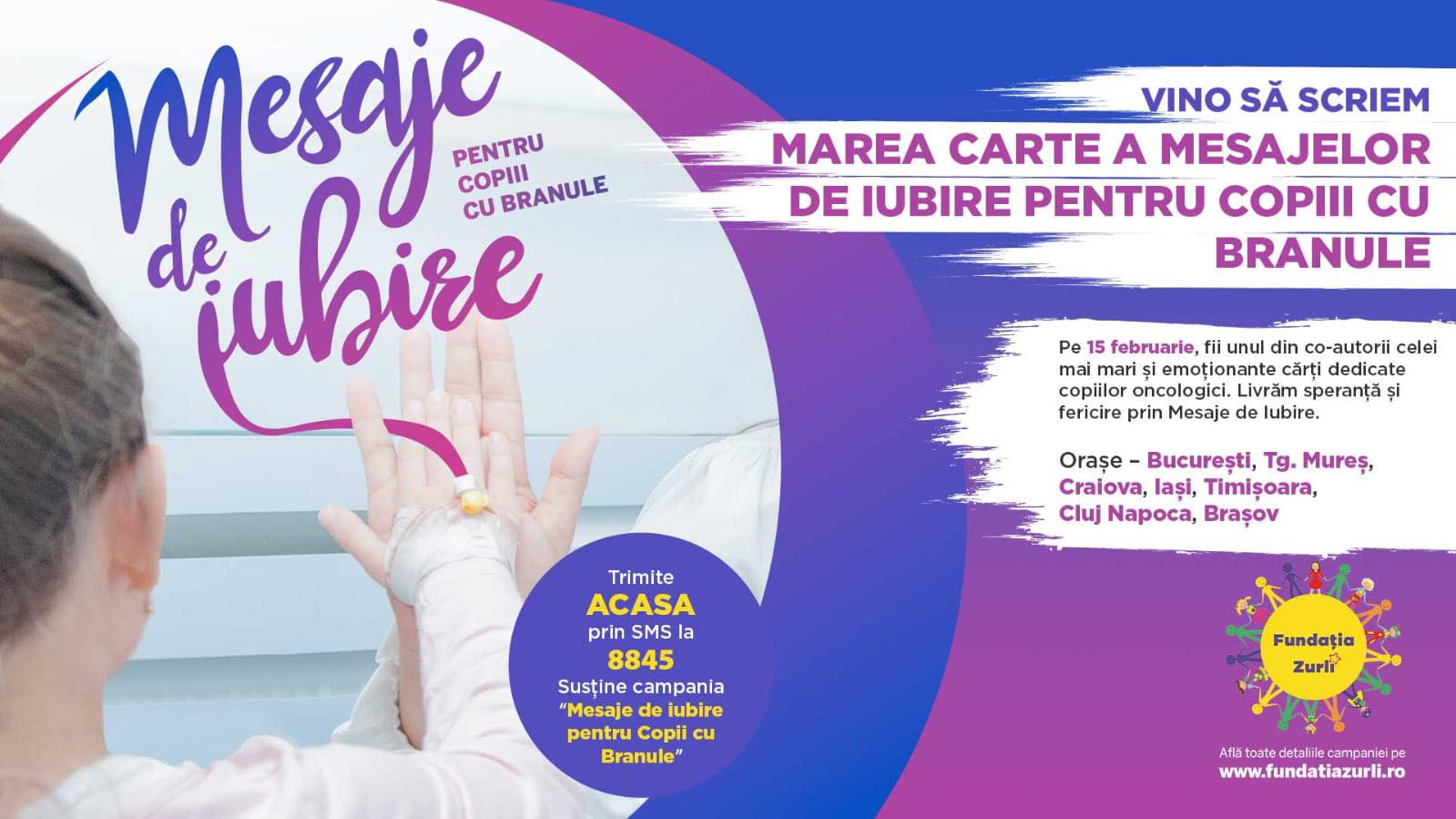 “Marea carte a mesajelor de iubire” de Ziua copilului bolnav de cancer. Bună Dimineața la Radio Iași