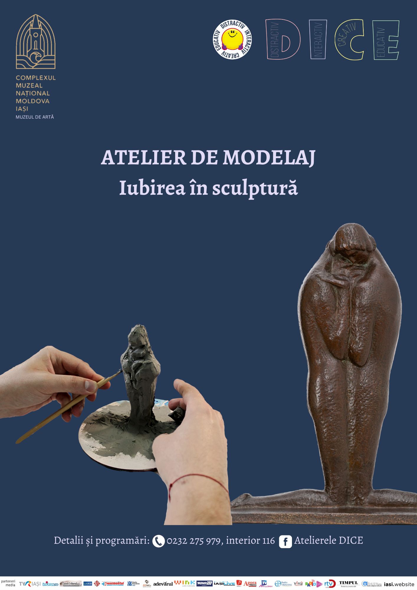 Iași: Atelier de modelaj – „Iubirea în sculptură”