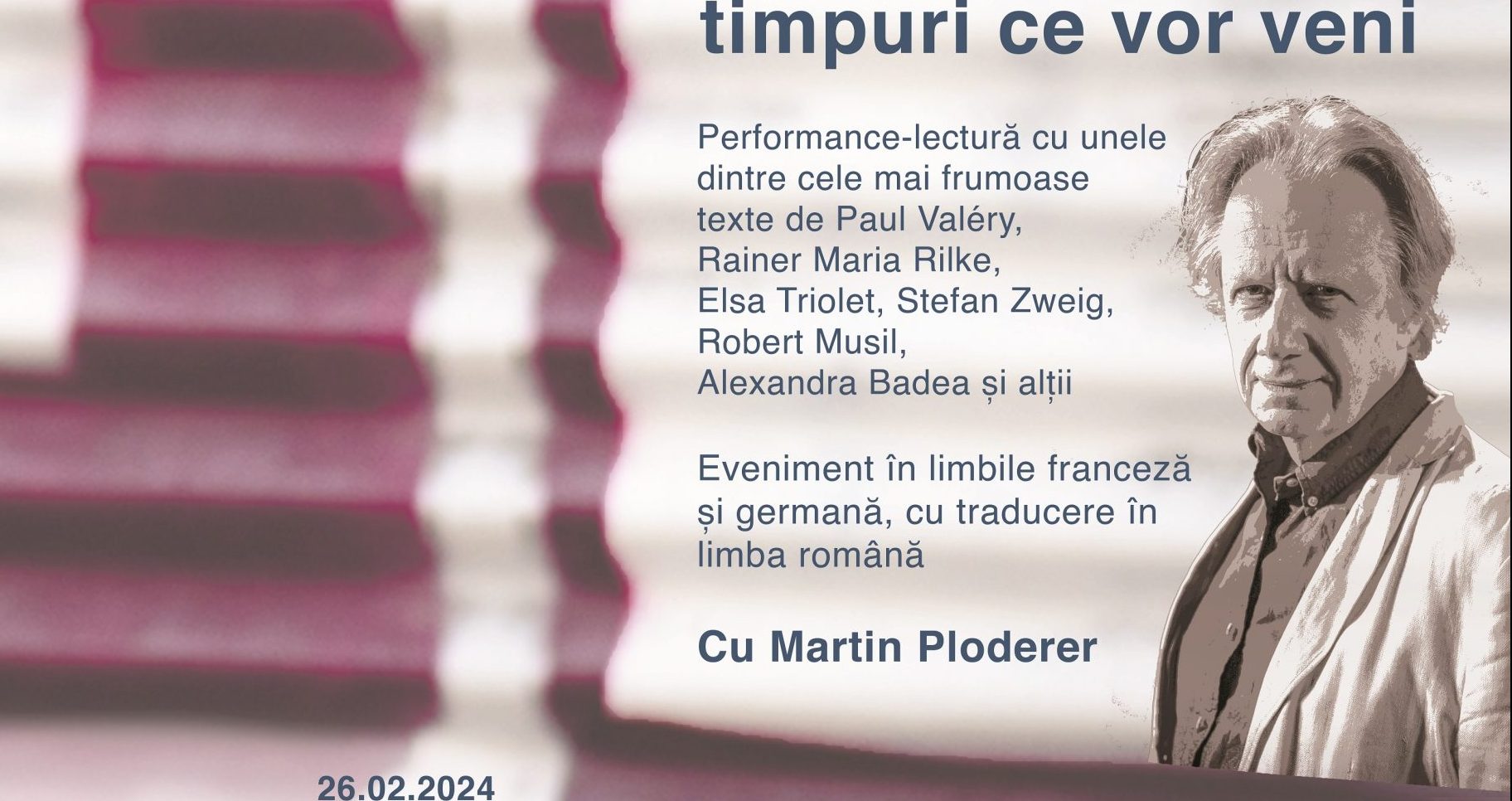 Seară de lectură performativă în limbile franceză și germană la Centrul Cultural German Iași/Palatul Braunstein