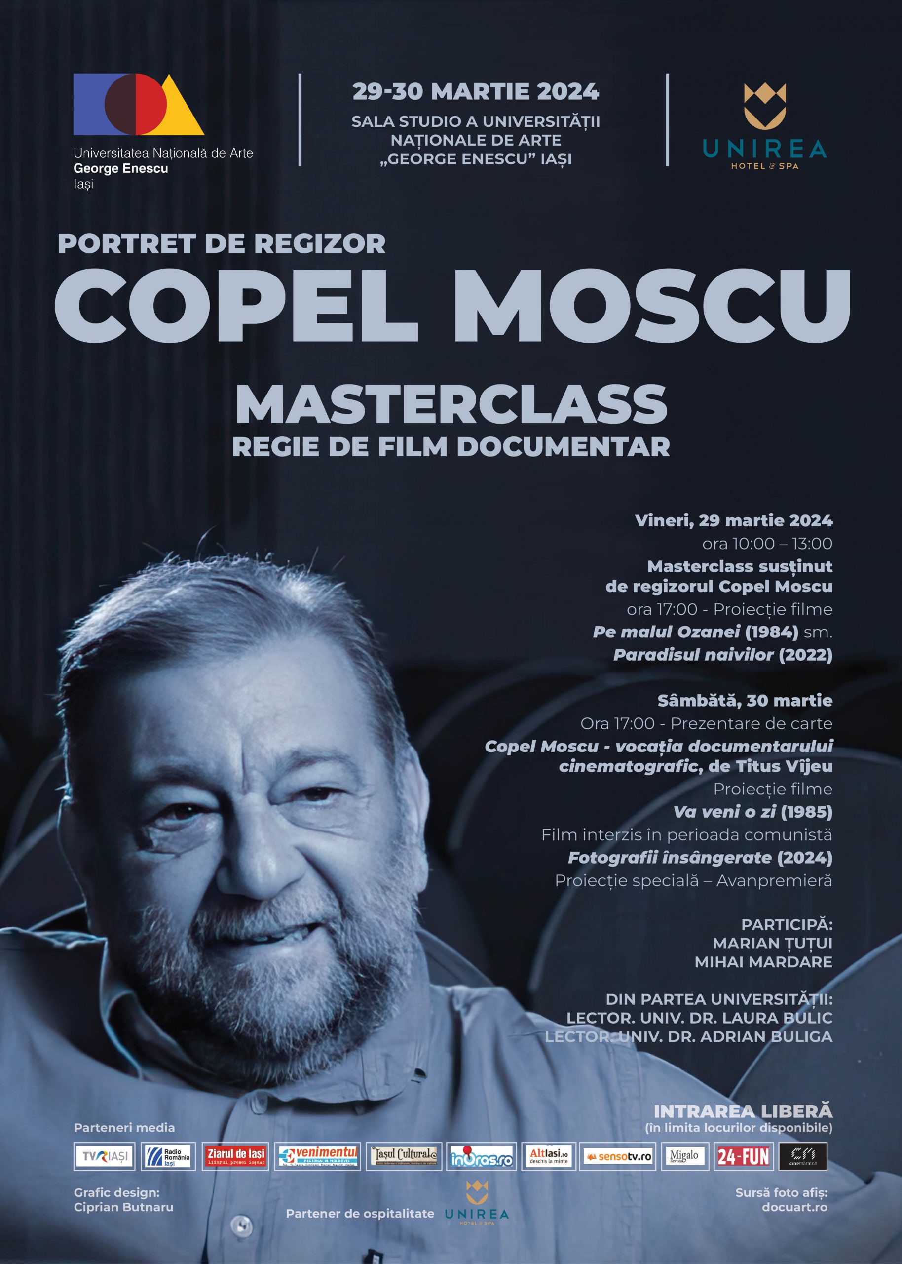 MasterClass în regie de film documentar cu Copel Moscu