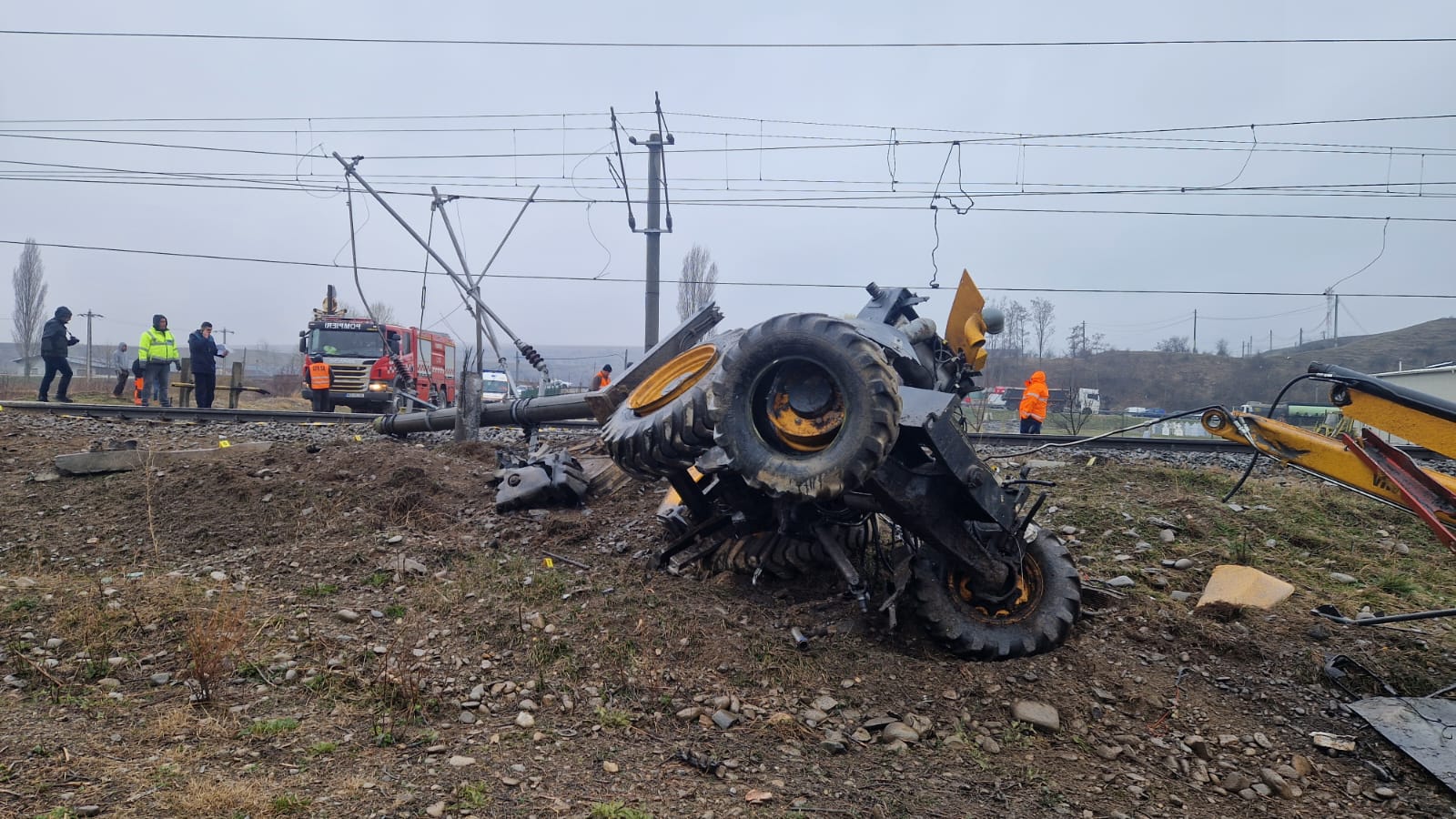 (FOTO) Accident feroviar mortal în județul Bacău