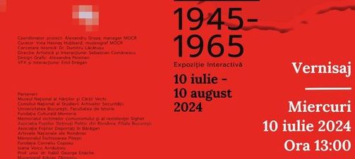 Vaslui: Expoziţia ‘ROMLAG 1945-1965’, la Muzeul Judeţean în perioada 10 iulie – 10 august