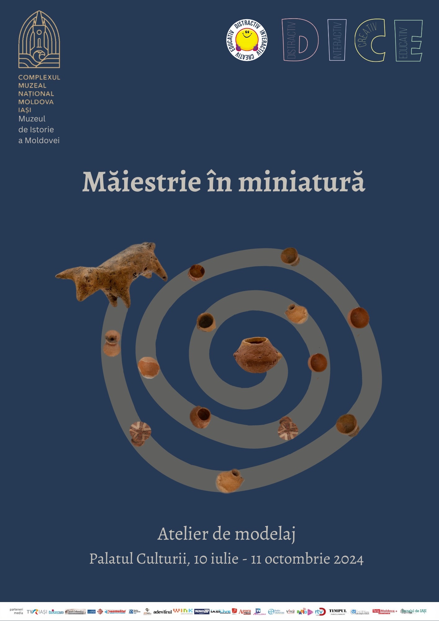 Iași: „Măiestrie în miniatură” – atelier de modelaj inspirat de civilizația Cucuteni