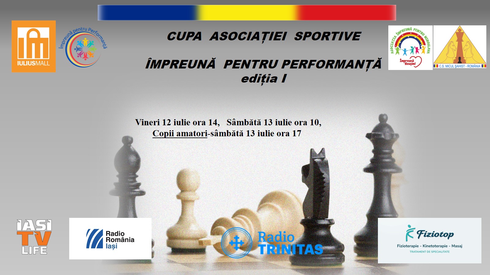 Iași: Cupa Asociației Sportive Împreună pentru performanță la șah, ediția I, pentru copii și adulți