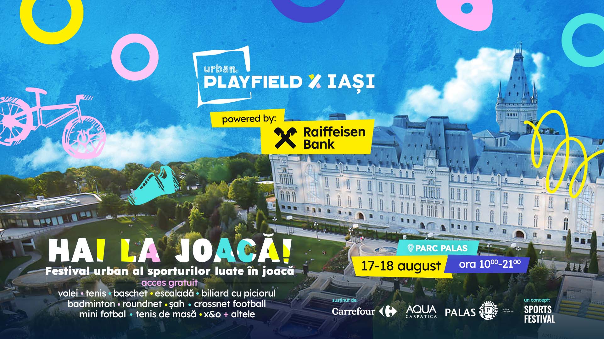 Urban Playfield ajunge în Moldova! Două zile de joacă în Iași