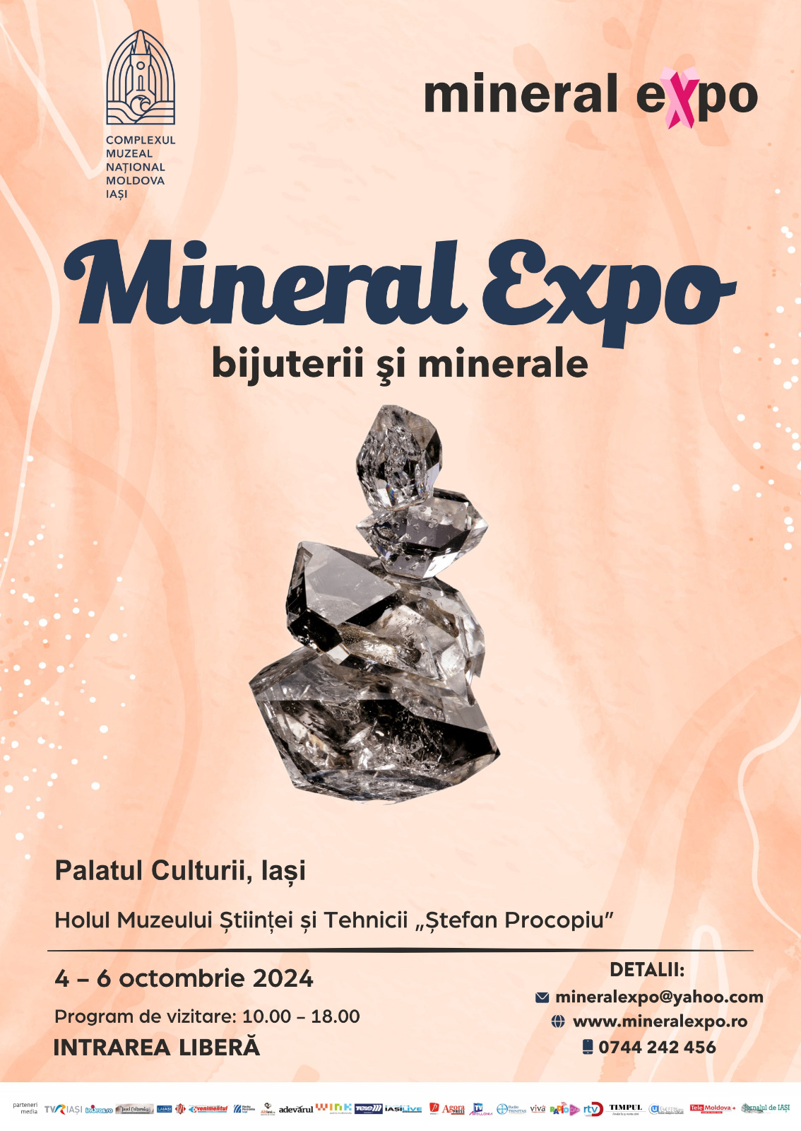 Mineral Expo Iași 2024: ediție aniversară dedicată pasionaților de cristale și bijuterii