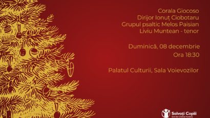 „Colinde la lumina lumânării” – concert caritabil la Palatul Culturii din Iași