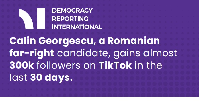 Raport al Democracy Reporting International despre influența rețelei TikTok la alegerile din România