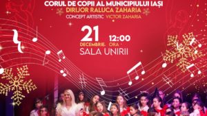 Pentru Moș Crăciun – spectacol susținut de Corul de Copii al municipiului Iași