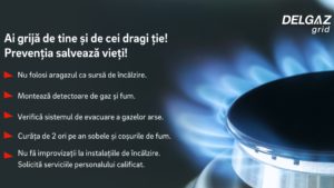 Delgaz Grid: 13 cazuri de intoxicaţie cu monoxid de carbon soldate cu 9 decese; recomandări pentru prevenirea intoxicaţiilor