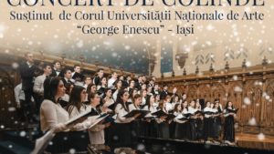 Corul Universității Naționale de Arte George Enescu din Iași vă colindă la Univers Muzical cu Daniela Vlad