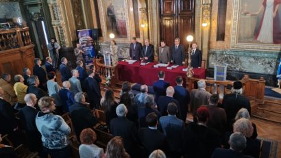 (AUDIO/FOTO) Aula Universității Tehnice ”Gheorghe Asachi” din Iași găzduiește, astăzi, manifestarea intitulată ”De la generația pașoptistă la generația Junimii”