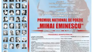 Botoșani: Premiul Național de Poezie ”Mihai Eminescu”