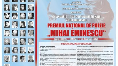 Botoșani: Premiul Național de Poezie ”Mihai Eminescu”