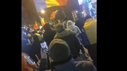 Marș de protest în centrul municipiului Iași