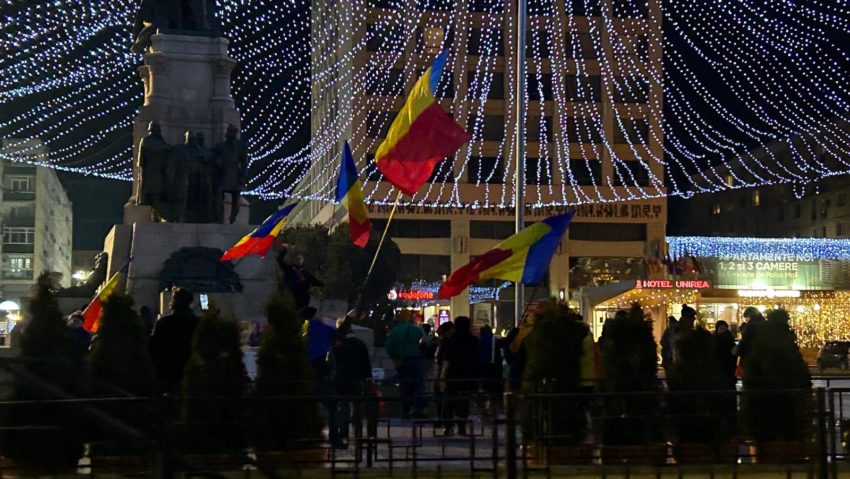 Protest în așteptarea deciziei ÎCCJ în dosarul anulării alegerilor prezidențiale