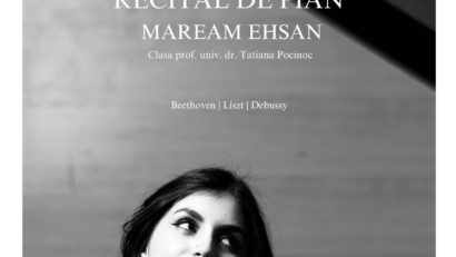 Recital de pian la Palatul Culturii: Maream Ehsan