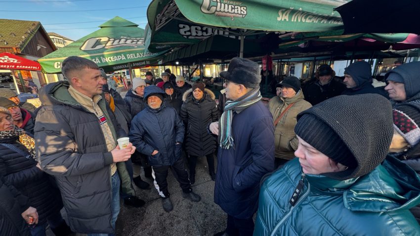 Iași: Protest al comercianților din Republica Moldova în Piața ”Alexandru cel Bun”