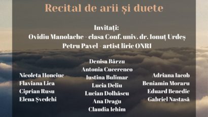 Iași: Recital cameral „Armonii în oglindă”