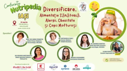 Desprecopii.com revine la Iași. NUTRIPEDIA – Arta diversificării și alimentației sănătoase la copii