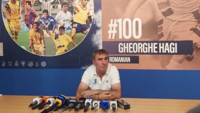 Gheorghe Hagi a fost decorat de preşedintele interimar, Ilie Bolojan, cu Ordinul Naţional „Steaua României” în grad de Cavaler